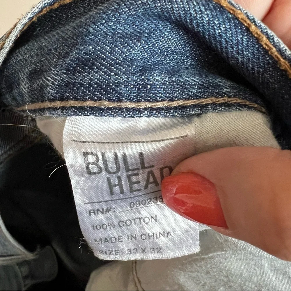 Bullhead Mens Slim Straight Gravels‎ Denim Jeans